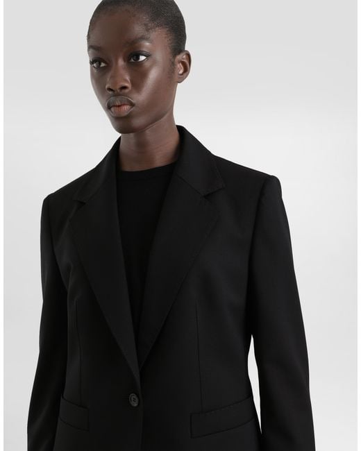 Dolce & Gabbana Black Bi-Stretch Sallia Jacket