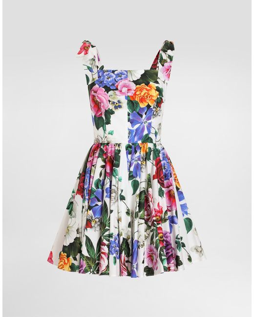 Dolce & Gabbana White Rose- Corset Dress