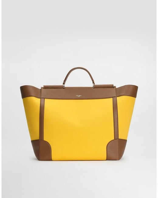 Dolce & Gabbana Yellow Sicily Handbag for men