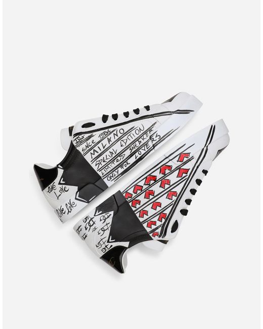 Dolce & Gabbana Multicolor Limited Edition Portofino Sneakers for men