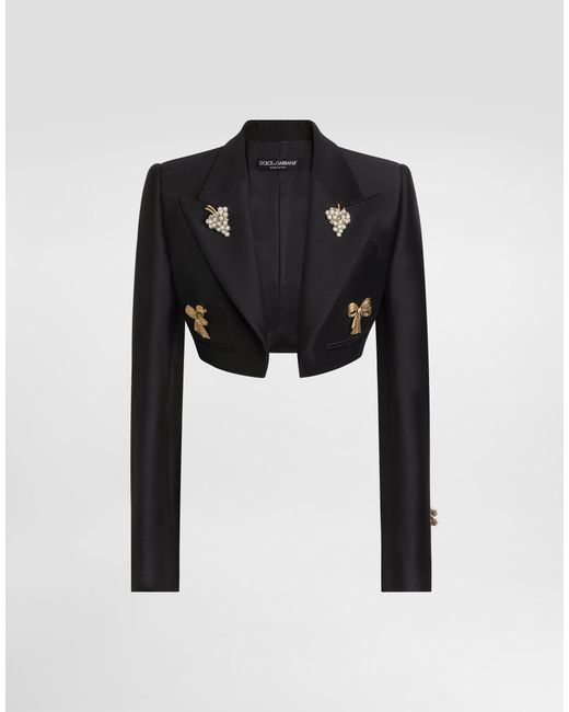 Dolce & Gabbana Black Single-Breasted Jacket