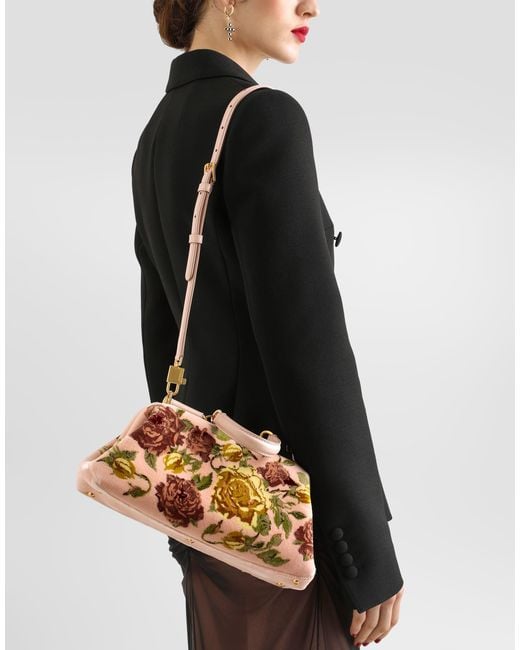 Dolce & Gabbana Metallic Medium Grandma Handbag