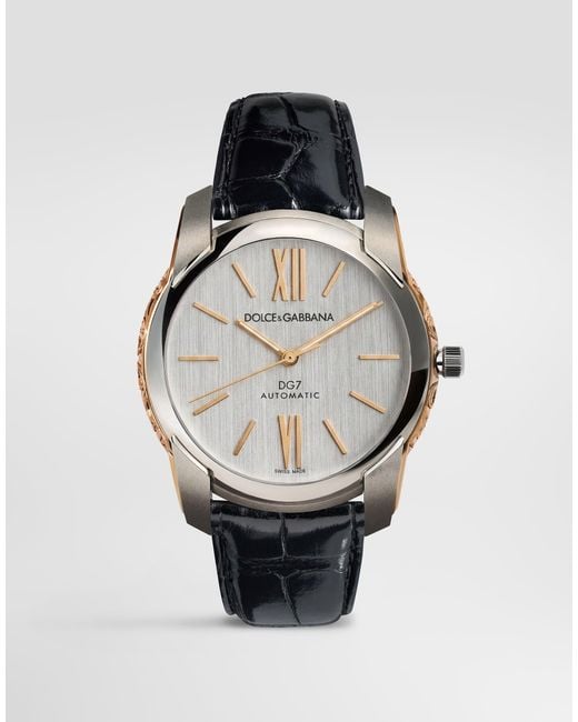 Dolce & Gabbana White Dg7 Gattopardo Watch for men