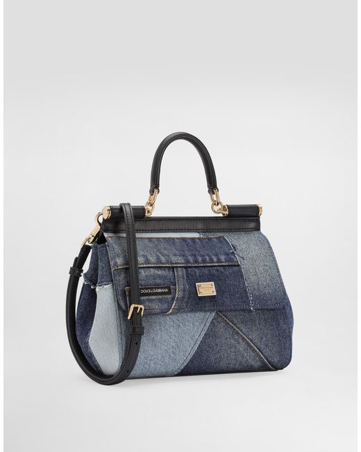 Dolce & Gabbana Blue Small Sicily Bag