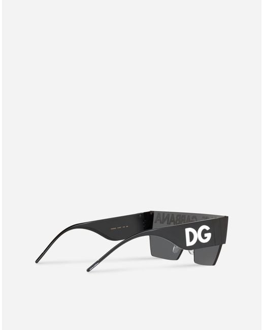 Dolce & Gabbana Gray Dg Logo Sunglasses for men
