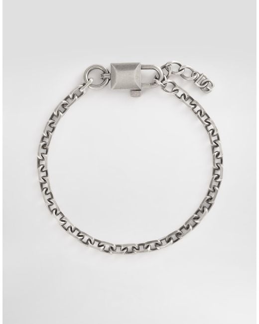 Dolce & Gabbana Metallic Chain Necklace for men