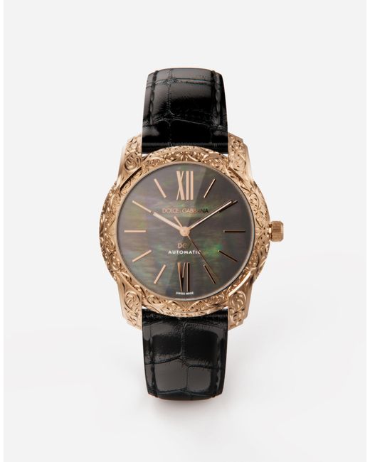 Orologio oro e madreperla da Uomo di Dolce \u0026 Gabbana in Nero | Lyst