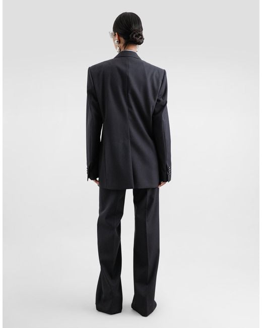 Dolce & Gabbana ウール フレアーパンツ Blue