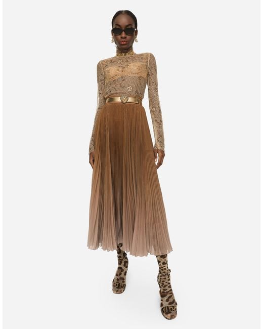 Dolce & Gabbana Natural Long Sleeve Tops