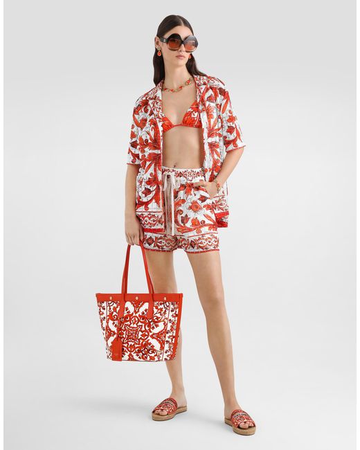 Dolce & Gabbana Red Camicia