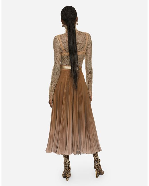 Dolce & Gabbana Natural Long Sleeve Tops