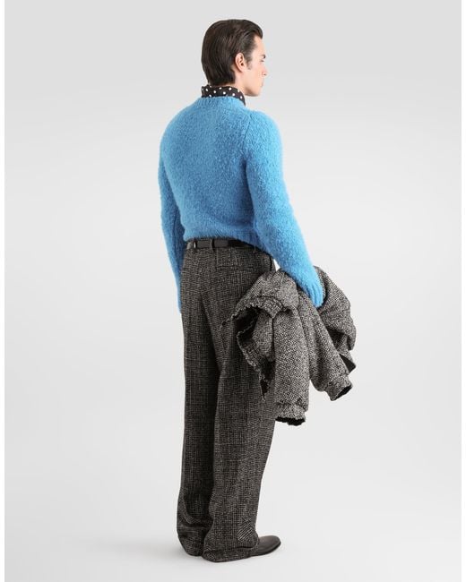Jersey Efecto Bouclé Dolce & Gabbana de hombre de color Blue