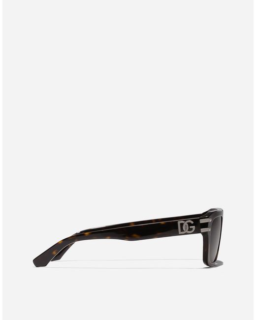 Dolce & Gabbana Dg Griffe Sonnenbrille in Brown für Herren