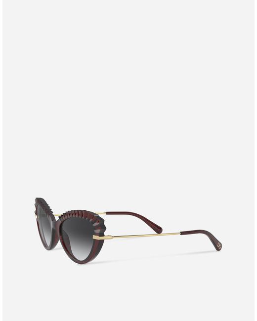 Plissè Sunglasses di Dolce & Gabbana in Multicolor