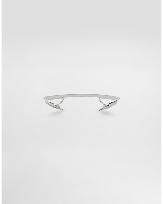 Dolce & Gabbana Collar Pin With Logo in White für Herren