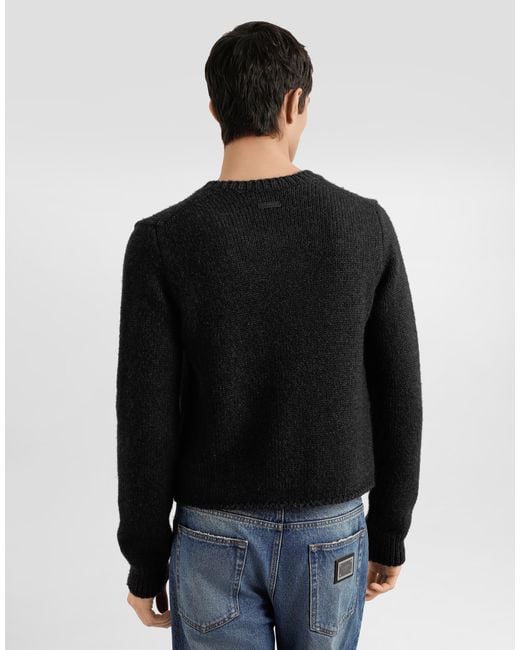メンズ Dolce & Gabbana Wool Blend Pullover Black