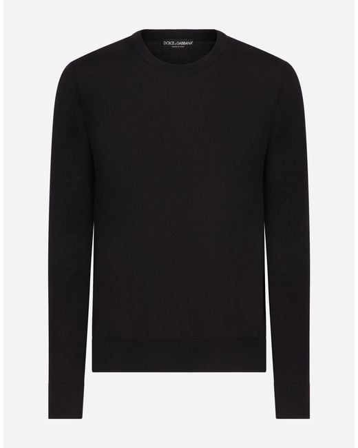 Pull Girocollo Dolce & Gabbana de hombre de color Black
