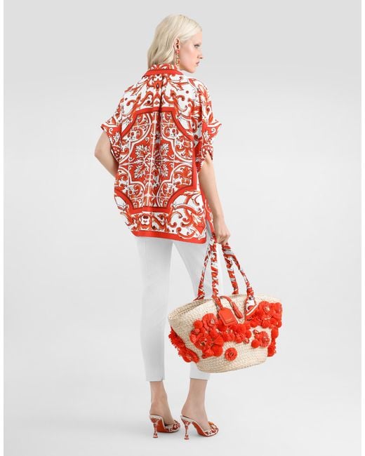 Dolce & Gabbana Red Camicia