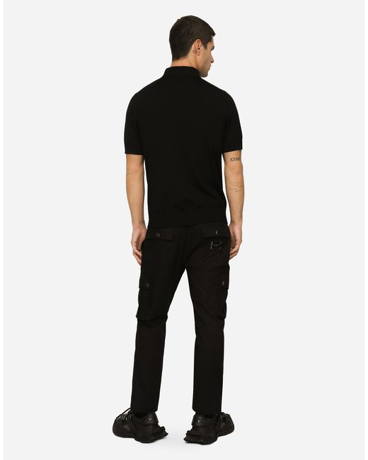Dolce & Gabbana Black Polo M/C for men