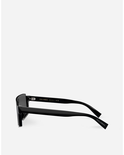 Dolce & Gabbana Gray Black Sicily Sunglasses for men