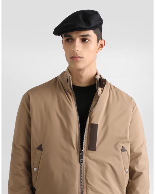 Dolce & Gabbana Natural Satin Padded Jacket for men