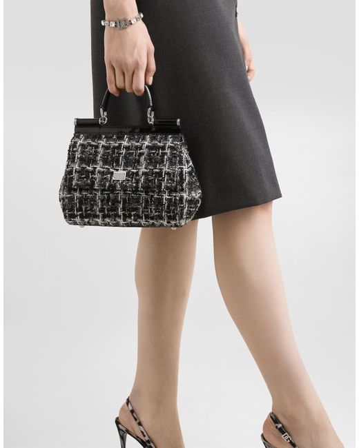 Dolce & Gabbana Sicily ミディアム ハンドバッグ ブラック | Lyst