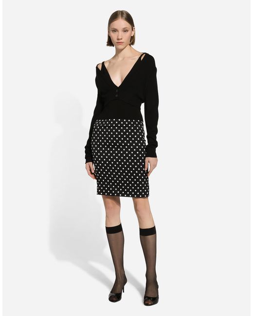 Dolce & Gabbana ビスコースニット ベスト Black