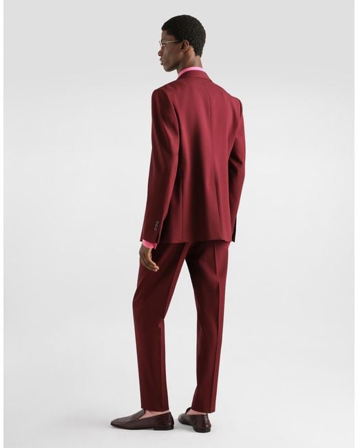 Dolce & Gabbana Pink Crêpe De Chine Martini Shirt for men