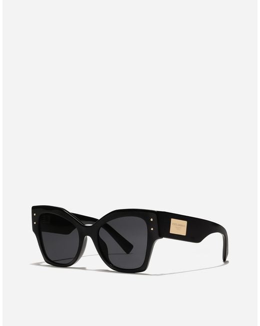 Lunettes De Soleil Dg Logo Plaque Dolce & Gabbana en coloris Black