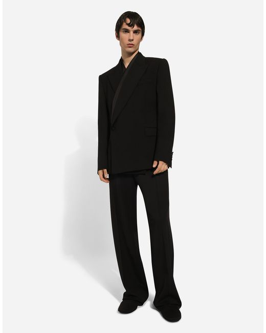Dolce & Gabbana Black Pantalone for men