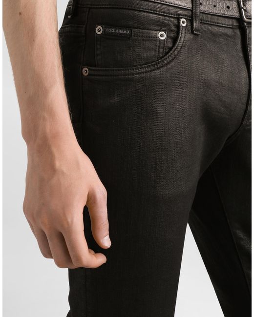 Dolce & Gabbana Black Denim Trousers for men