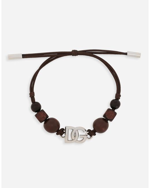 Bracelet Cordon Avec Logo Dg Dolce & Gabbana pour homme en coloris Multicolor