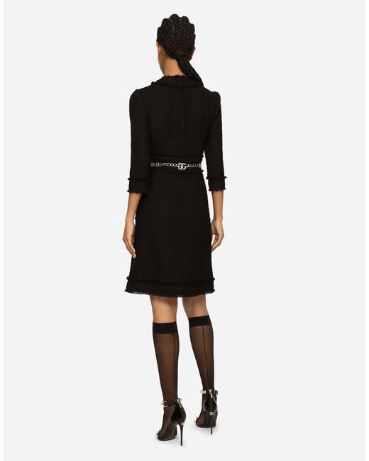 Dolce & Gabbana ミディスカート Rachel ツイード Black