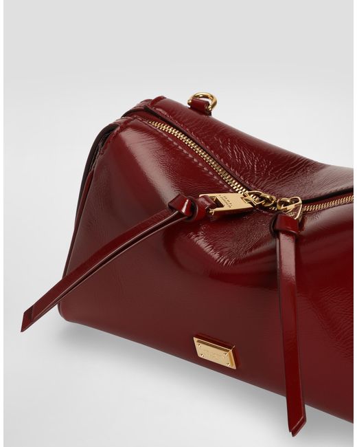 Dolce & Gabbana Red Vittoria Calfskin Handbag