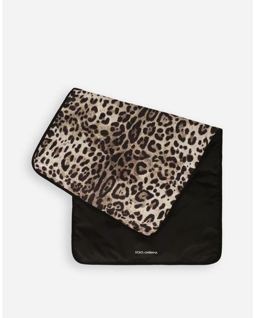 Borsa mamma in nylon stampa leopardo di Dolce & Gabbana in Nero | Lyst