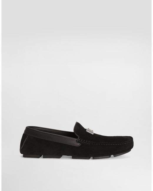 Dolce & Gabbana White Split Calfskin Slipper for men