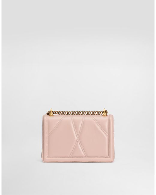 Dolce & Gabbana Pink Medium Devotion Shoulder Bag