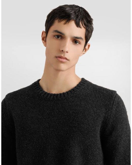 メンズ Dolce & Gabbana Wool Blend Pullover Black
