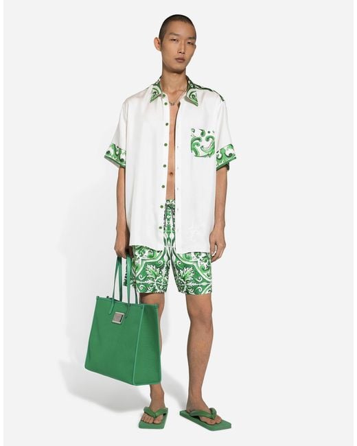 Dolce & Gabbana Green Beachwear for men