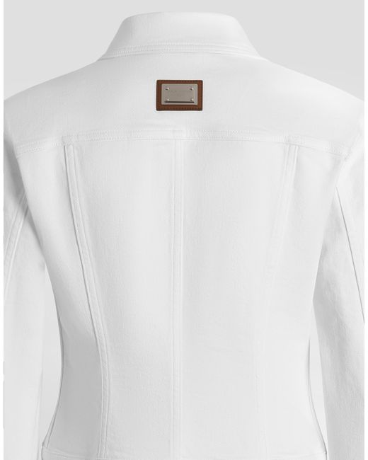 Dolce & Gabbana White Giubbotto