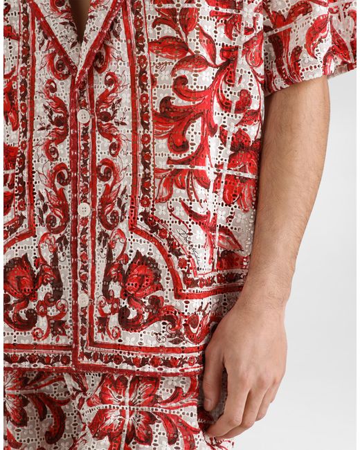 Dolce & Gabbana Red Camicia for men