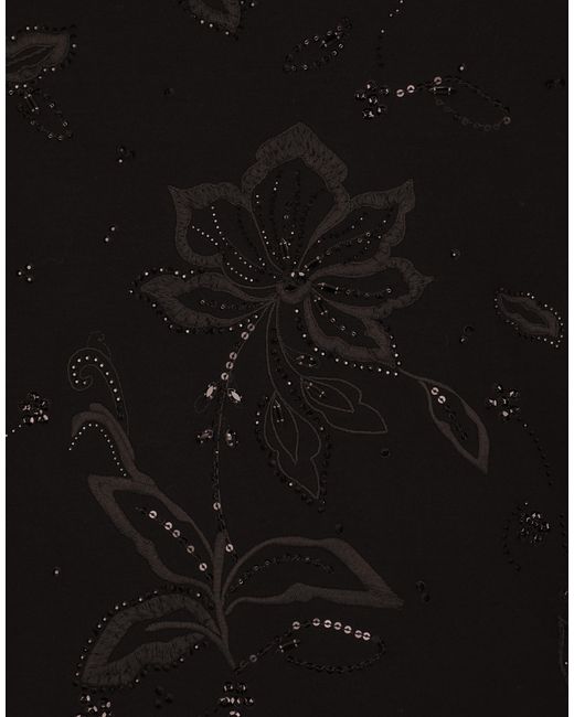 メンズ Dolce & Gabbana Tシャツ コットンインターロック エンブロイダリー Black