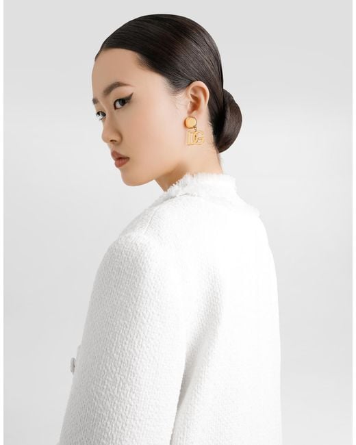 Dolce & Gabbana White Coats & Jackets
