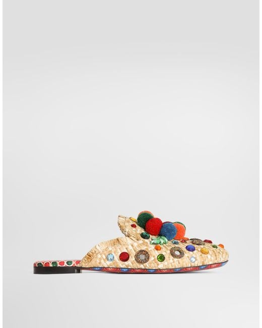 Dolce & Gabbana Multicolor Sabot/Mule