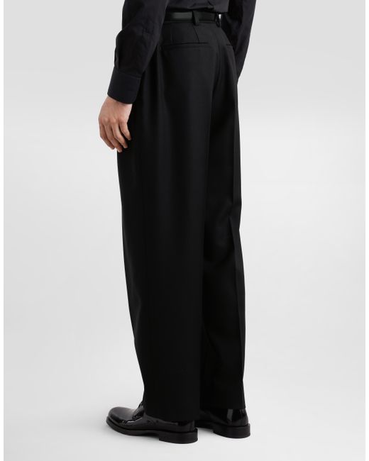 Dolce & Gabbana Black Pantalone for men