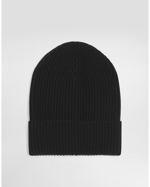 Dolce & Gabbana Knittedwool And Cashmere Hat Black