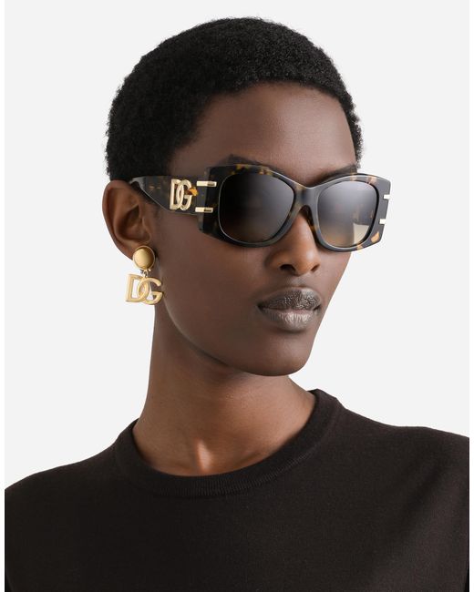 Dolce & Gabbana Black Dg Griffe Sunglasses