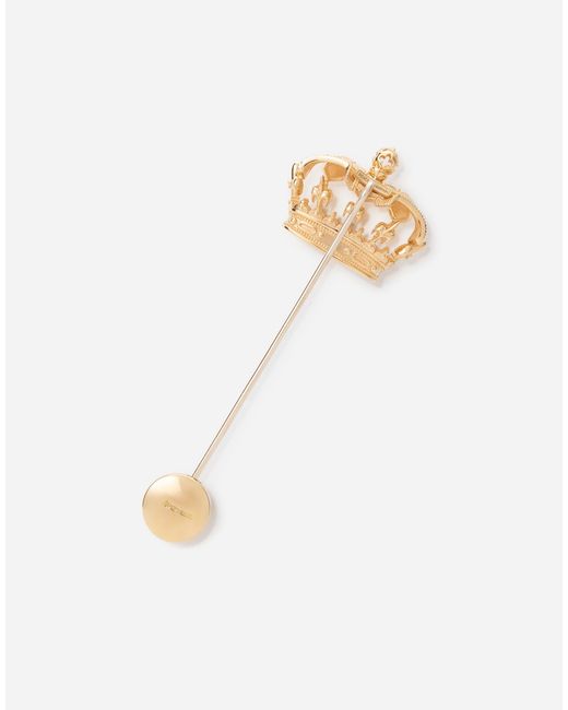 Dolce & Gabbana White Royal Brooch 18-Carat And Diamonds for men