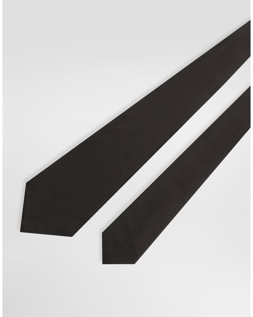 Dolce & Gabbana White Satin Tie for men
