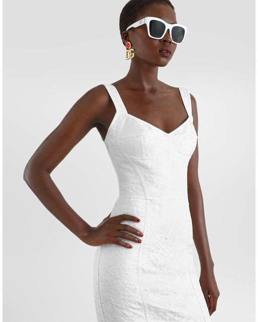 Dolce & Gabbana White Abito